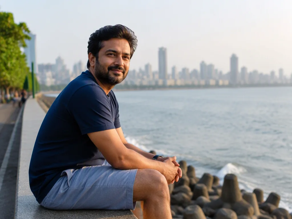 Representative Indian man spending time outdoors