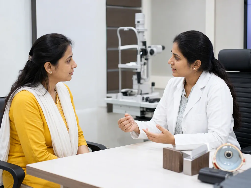 Focused on Your Vision, Connected to Sentra Eyecare — illustrative patient education visual